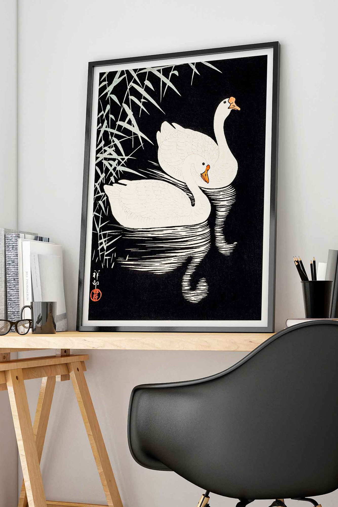 Cuadro decoracion animal japones